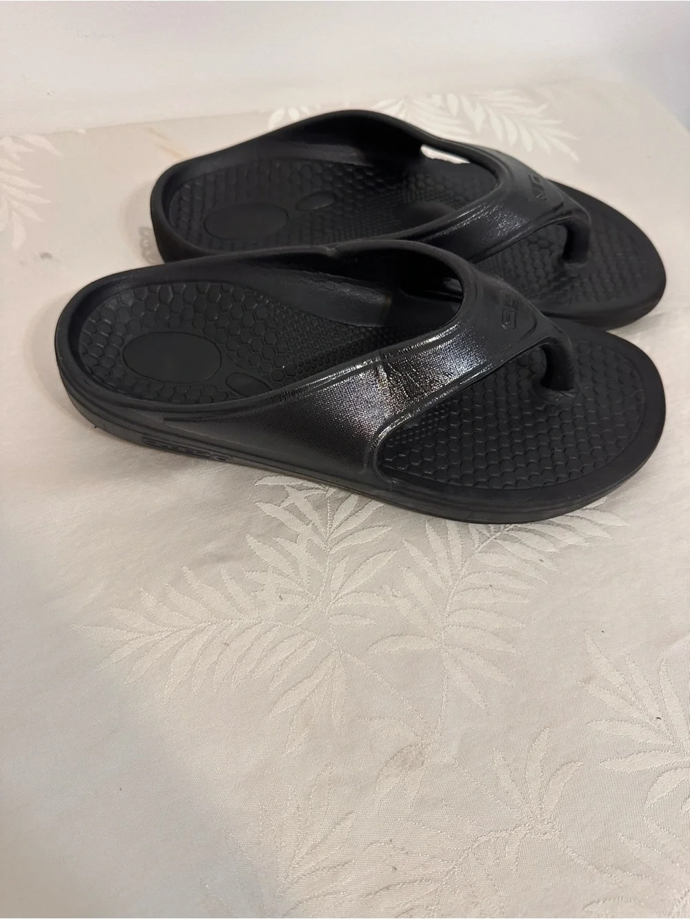 Spenco Men's Black Comfort Foam Flip-Flop Sandals W10 M9
